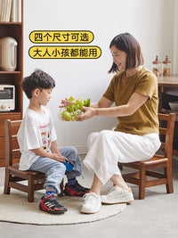 实木小椅子儿童凳子靠背椅矮凳家用客厅椅子木凳板凳换鞋凳木椅子
