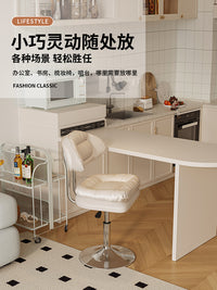 吧台椅家用靠背旋转升降酒吧椅收银台前台美甲椅现代简约岛台椅子