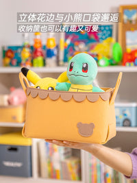 宝宝衣柜收纳神器可折叠衣服筐脏衣篮儿童玩具整理箱布艺盒子ins 咖色中号 柔韧毛毡 轻便柔软