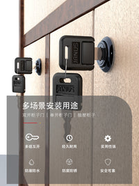 双开柜门双门锁7字型对开转舌锁文件柜锁信箱锁铁皮橱柜锁家具锁