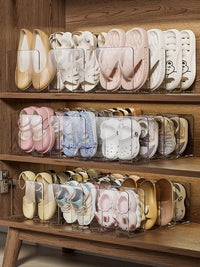 立式鞋架省空间家用玄关门口鞋柜内收纳神器多层简易分层隔板鞋托 【2个装/一体式】4格童鞋置物架