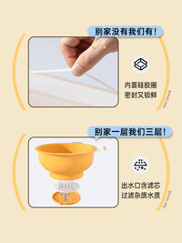 猫碗双碗自动饮水自动喂食器猫盆食盆狗食盆狗碗喝水一体幼猫粮碗 水粮碗+防潮包*10+滤芯*10 多重过滤 防潮 不卡粮