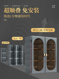 免安装鞋柜2025新款家用门口室内多层鞋子收纳柜一体靠墙折叠鞋架 【免安装】特厚3列6层白-约放36双鞋