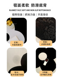 地毯客厅新款ins沙发茶几毯卧室隔音床边地垫高级感家用免洗耐脏 水晶绒琥珀1 160*230厘米