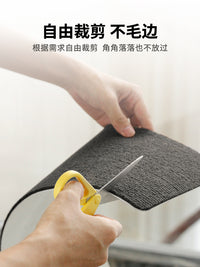 NeheM/南亨防滑隔音楼梯踏步垫无胶自粘楼梯垫LOFT别墅台阶脚踏垫 76x19cm 奶油棕5片装