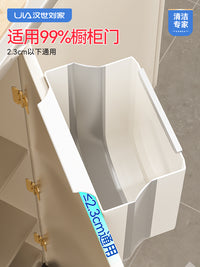 汉世刘家厨房垃圾桶壁挂式可折叠家用厨余橱柜门用卫生间厕所纸篓 2个装11L白色【两个装❤更划算】加大加厚可折叠壁挂