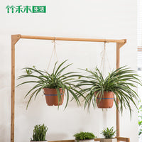竹禾木生活花架楠竹室内外多层花架子客厅花盆架多肉落地花架阳台 加固型花架60cm长