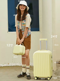 行李箱女2025新款20寸登机箱小型轻便密码箱24耐用旅行箱28拉杆箱 牛奶白【多功能升级款】 28寸