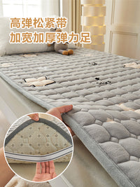 牛奶绒90x190cm床垫大学生宿舍单人毯子住校专用寝室褥子垫子被褥 星辰兔【A类抗菌 舒适保暖】 床垫-150x200cm【加绒加厚 亲肤裸睡】