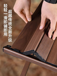 露营桌椅野餐铝合金蛋卷便携桌户外折叠椅子桌子一体野炊装备全套