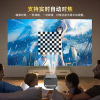 海外版投影仪卧室家用超高清可连手机投屏白天可用国际通用hdmi可投天花板投影机projector 海外升级性能版