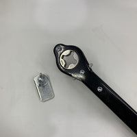 车载加厚千斤顶万能扳手快速扳手手摇杆棘轮十字通用省力维修拆扳 【全金属升级款】全金属黑色省力扳手