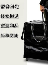 便携手拉买菜车可折叠拖轮包带轮买菜袋多功能超市小拉车购物轻便 黑色50*40*60CM