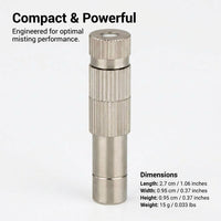 Adjustable Brass Spray Nozzle for, 6mm/8mm Spray Copper for Patio, Greenhouse Nozzle - 6mm Two-Section Nozzle Type 2