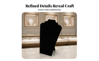 Rear Support Freestanding Necklace Display Board Stepped Top Necklace Holder Stand Tapered Shape