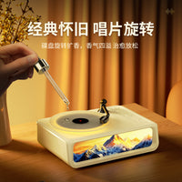 联想生态品牌异能者蓝牙音箱黑胶香薰音响夜灯家用桌面礼物女生新 樱花粉 八音盒香薰黑胶蓝牙音响B01