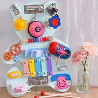 Wooden Bear Busy Board