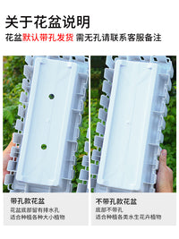 栅栏式花盆长条长方形花槽塑料菜园大号种菜盆树脂阳台专用居家