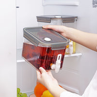 家用放冰箱饮料桶冷水壶带水龙头水果茶冷泡壶 果汁柠檬茶凉水壶.