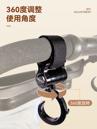 ibiyaya手推车配件挂钩吊包弹力绳把手套防脏巾宠物推车吊钩配件