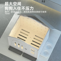 狗别墅室内户外用冬季保暖狗笼子大型犬室外小型犬狗窝狗房子爪墅 房子 (宠物别墅·中号)有门·粉色