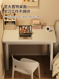 梳妆台现代简约卧室化妆桌家用化妆台写字桌电脑桌小户型多功能桌 升级加固⭐暖白色丨80*50cm⭐