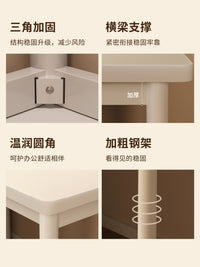 梳妆台现代简约卧室化妆桌家用化妆台写字桌电脑桌小户型多功能桌 升级加固⭐暖白色丨80*50cm⭐