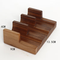 Solid Wood Japanese Sushi Tray with Taco and Sashimi Holder