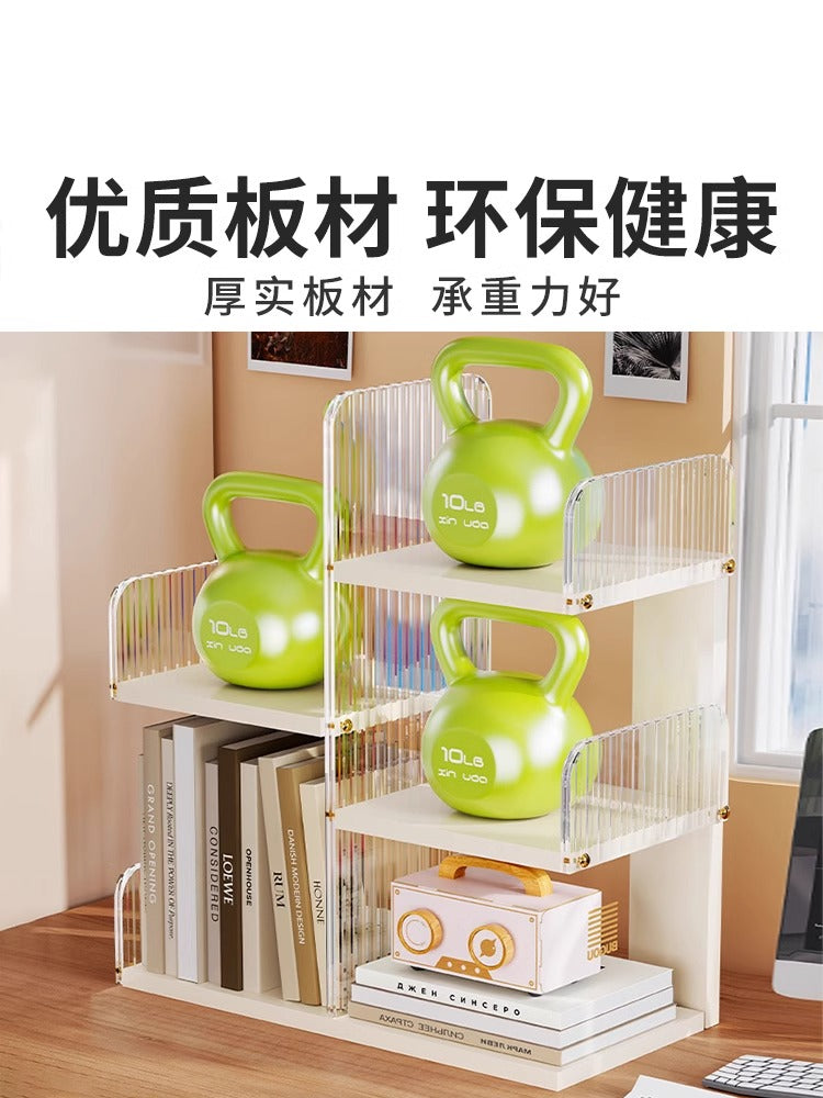 书架书桌收纳置物架桌面分层书柜儿童书籍整理神器小型多层书立架