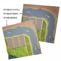 方寸景人行马路庭院后花园模型贴纸PVC板材沙盘建筑模型制作材料