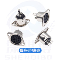 S-Video Socket DIN Connector, 8-Pin Female, Right Angle, Solder Type