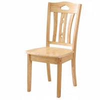 Solid Wood Construction Wooden Side Chair Chinese Design Design Slatted Back Wooden Chair Long-Lasting and Stable Seating Furniture High Weight Capacity for Homeowners, Families, Restaurant Owners, Dining Room, Kitchen, Cafe