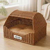 Drawer Type Pet Bed Breathable Semi Enclosed Feline Bed Cozy for Summer, Indoor