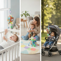 Sensory Baby Toy with Hanging Loop Tactile Stroller Toy Lightweight Interactive for Babies, Infants