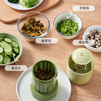 蔬果蔬菜脱水器家用多功能手动果蔬甩干桶厨房菜馅腌菜酸奶沥水器