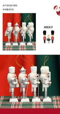 13cm Soldier Nutcracker Wooden Figurine Home Decor
