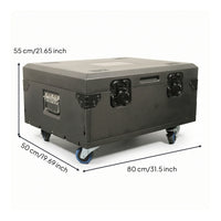 par Lighting Case with Wheels Reinforced Reinforced Travel Enclosure with Wheels Rolling for Event Planners, Live Events