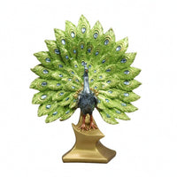Peacock Figurine Sophisticated Decor Modern for Entryway
