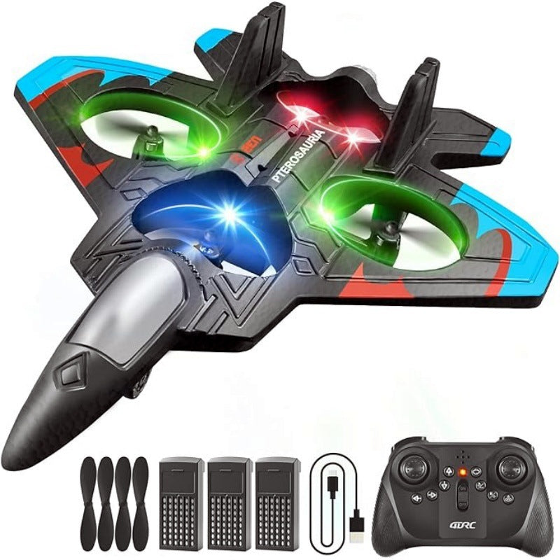 Remote Control Fighter Jet for Kids, Rechargeable, Durable Foam Glider, Birthday Gift for Boys
