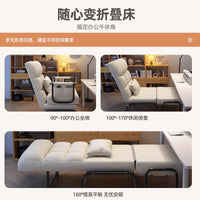 躺椅午休折叠家用可坐可躺沙发椅办公室宿舍午睡神器工位电脑椅子 标准款55cm深灰色科技布（送1抱枕）