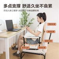 躺椅午休折叠家用可坐可躺沙发椅办公室宿舍午睡神器工位电脑椅子 标准款55cm深灰色科技布（送1抱枕）