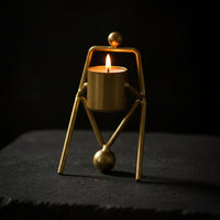 Minimalist Tealight Candle Holder Sculptural Tealight Holder Decorative Decor Compact for Table, Shelf
