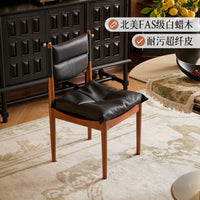 本来就复古/莫德斯椅/法式中古设计师单椅实木软包靠背休闲椅餐椅
