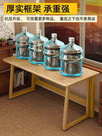 可折叠桌家用小户型学生学习书桌卧室简易办公电脑桌子新型工作台 【原木色】80cm长