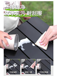 户外折叠桌椅便携升降桌子露营野餐烧烤摆摊蛋卷桌伸缩桌装备套装 【自由升降 加粗材质 加宽加长】120cm长桌【木纹色】