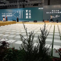 白色会展活动面包凳皮凳子方凳沙发凳土司凳40cm高小方墩婚礼车展 蓝色亮皮 高度40直径40厘米