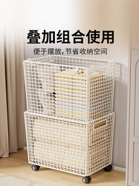 可移动大容量衣服收纳箱家用装衣服篓浴室脏衣服收纳筐脏衣篮神器
