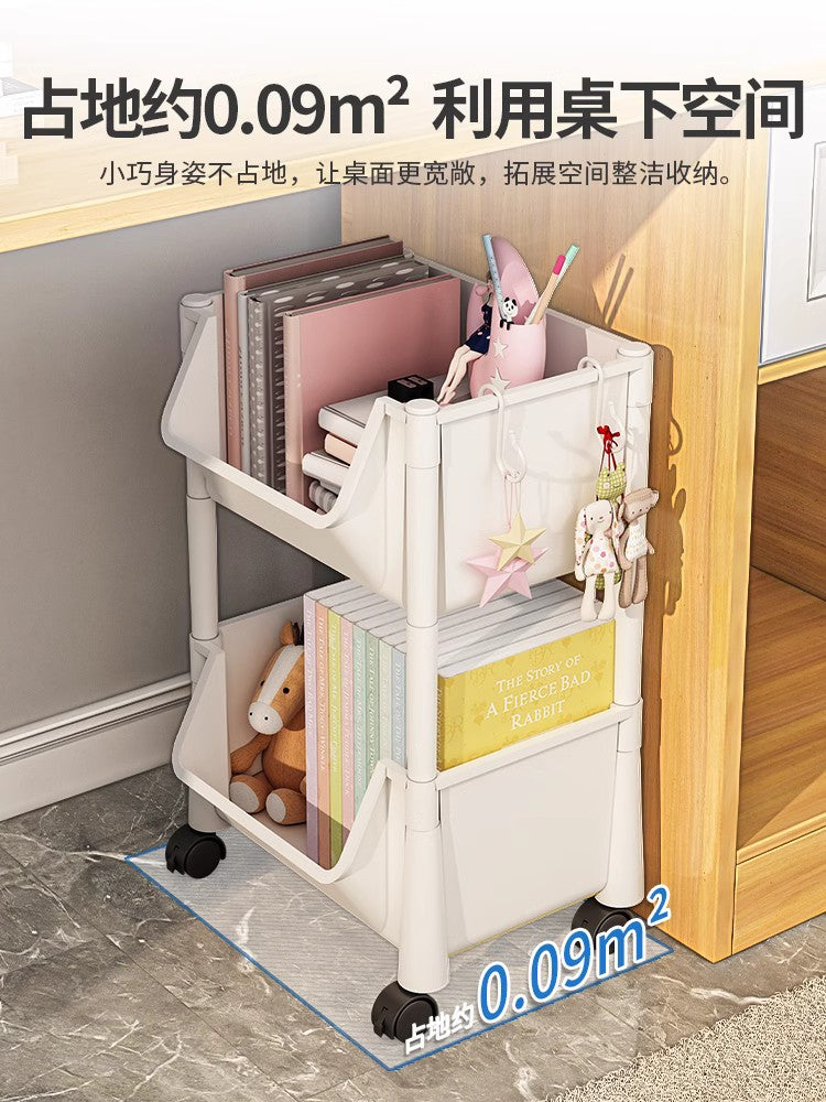 收纳箱书箱学生教室装书整理书籍储物盒可移动宿舍透明书本收纳箱