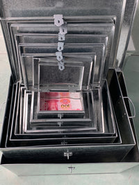 铁皮收纳箱金属工具加厚铁箱五金工具箱有盖家用车载带锁储物箱铁