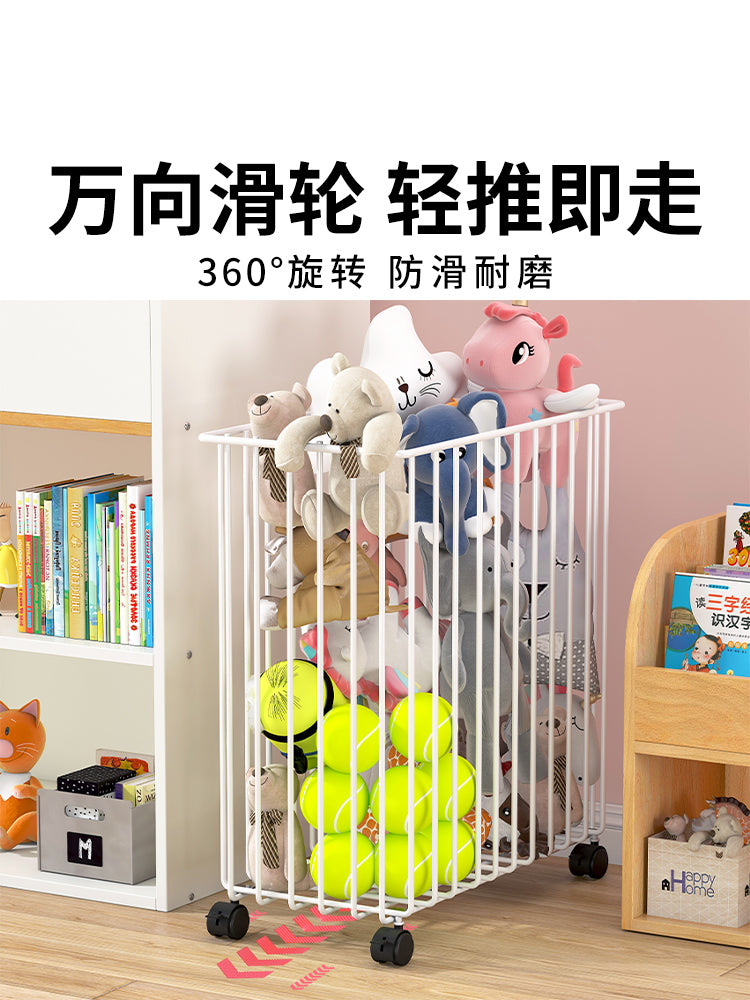 儿童玩具收纳箱娃娃收纳筐毛绒玩偶装放公仔的收纳整理神器可移动